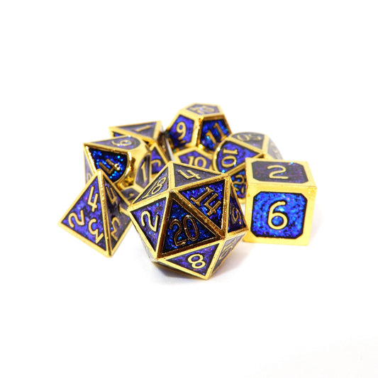 Imperial Azure Metal Dice Set
