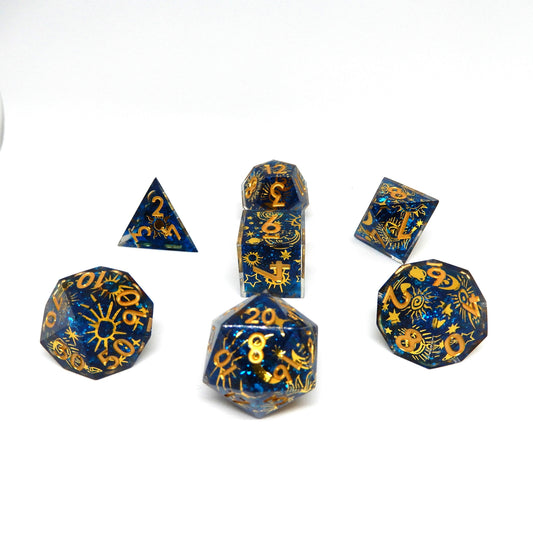 Cosmic Dawn Resin Dice Set