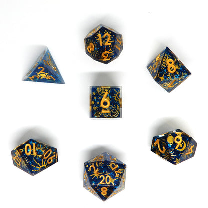 Cosmic Dawn Resin Dice Set