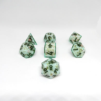 Emerald Garden Resin Dice Set