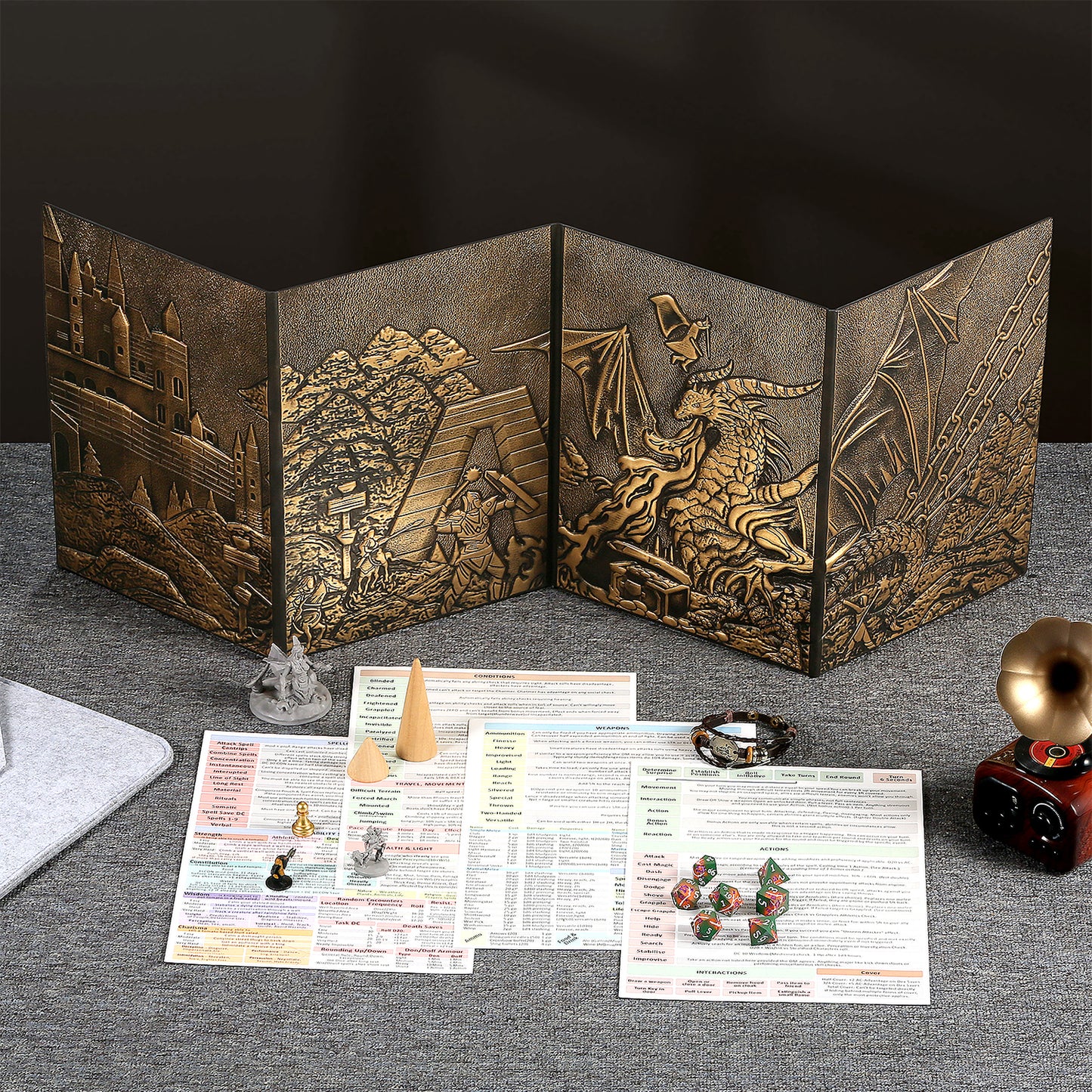 Dungeon Master Conquering Dragon - DM Screen